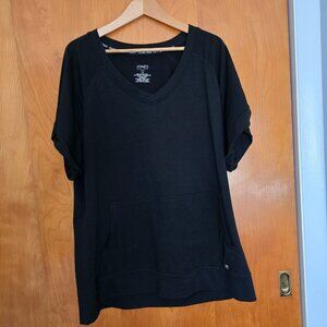 Jones New York Sport Top Women’s 2X Black Elbow/Dolman Sleeve Pullover Tunic